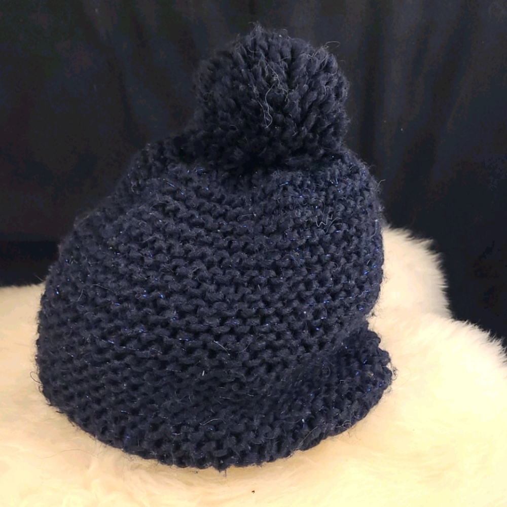5 for $10 Dark Blue Sparkly Ski Hat